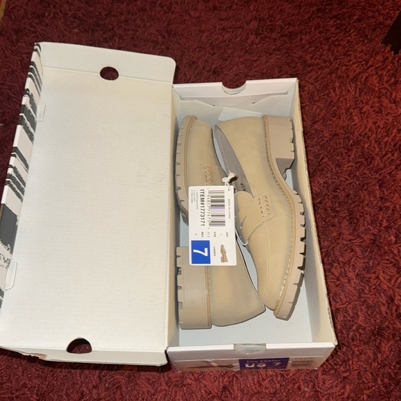 Beige Lug Loafers for Women Size 7 Dune - Picture 9 of 10